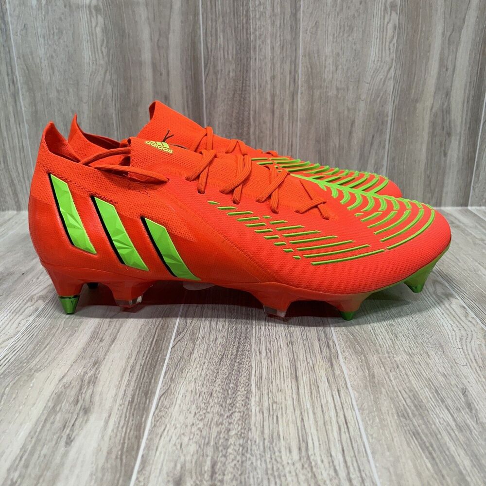 Adidas Predator Edge.1 SG Soccer Cleats Solar Red Orange GW1010 Men’s Size 9